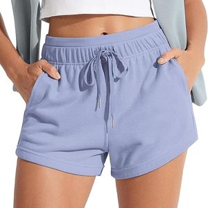 Pantalones Cortos de Verano para Mujer, Color Sólido, Personalizados, Casuales, Holgados, Deportivos, con Cierre de Cordón, 100% Algodón, Estilo Urbano - Product Image 5