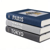 Libros Decorativos de Cartón Blanco con Tapa Dura, Papel Decorativo y Papel Kraft para Decoración del Hogar, Diseño Interior Moderno, Gran Venta