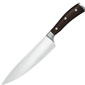 Cuchillos de Chef Profesionales de Acero Inoxidable, Cuchillos de Cocina con Hoja Afilada, Mango de Madera Marrón Oscuro, Triple Remache, para Carne y Verduras - Product Image 2