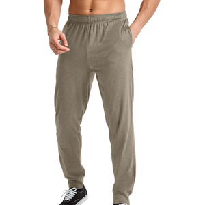 Custom Men's Lightweight <b>Slim</b> Fit Fleece <b>Jogger</b> Sweatpants High Casual Sports Breathable Drawstring Pocket Cotton Fabric - Product Image 1