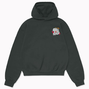 Sweat-shirt à capuche oversize pour homme, noir uni, en coton French Terry, décontracté, avec poche, pour l'automne - Product Image 2