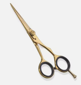 Ciseaux à sourcils professionnels de qualité supérieure, lame droite pour droitiers, manche en plastique, acier inoxydable, fabricant et fournisseur OEM ODM - Product Image 4