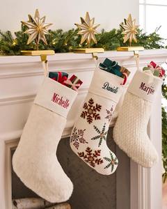 Premium Gold Star <b>Christmas</b> Stocking Holder <b>For</b> Mantel Weighted Xmas Hanger Metal Starburst Hook <b>Christmas</b> Decor Xmas Ornament - Product Image 3