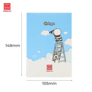 Cahier de composition Hong Ha modèle 4600 A6, 80 pages, papier ligné 70 g/m², impression laminée - Product Image 3