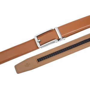 Cinturón de Cuero Genuino Ajustable y Cómodo para Hombre, con Hebilla Deslizante - Product Image 3