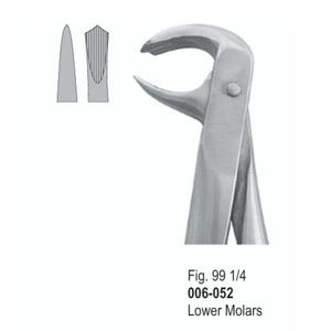 คีมถอนฟันวิตร้า รุ่น Fig. 99 1/4 |   ฟันกรามล่าง |   เหล็กกล้าไร้สนิม |   ได้รับการรับรองมาตรฐาน CE - Product Image 1