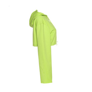 Sudadera con Capucha para Mujer, Diseño 2026, Top Corto, Ligera, Informal, de Moda, Mezcla de Algodón, OEM, ODM, Venta al Por Mayor - Product Image 3