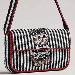 Sac à main de luxe pour femme, fait main, brodé, personnalisé, multicolore, perles de rocaille, écologique, léger, pour soirée - Product Image 3