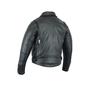 Breathable Biker leather jacket For MenHigh Quality Men's Full <b>Zip</b> Leather Jackets All Sizes Available - Product Image 4