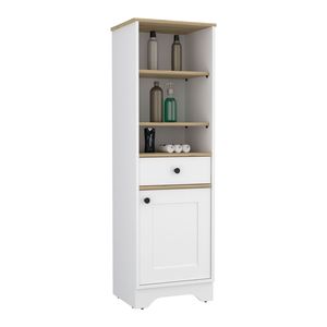 Norwalk biancheria singola porta bagno mobile con tre ripiani esterni un cassetto due ripiani interni - Product Image 2