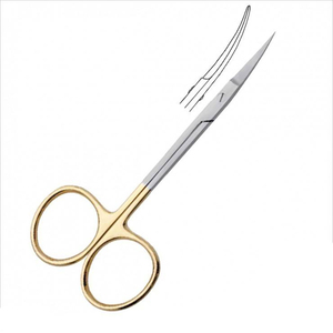 Ciseaux dentaires à pointe fine et courbée pour interventions esthétiques des gencives, petits ciseaux chirurgicaux dentaires pour usage pédiatrique et dentaire délicat. - Product Image 5