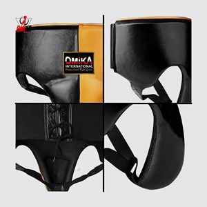 OMIKA INTERNATIONAL Protège-entrejambe de boxe professionnel unisexe - Protection en cuir résistant aux chocs pour MMA, mousse haute densité, logo personnalisé - Product Image 4