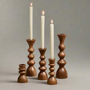 เชิงเทียนไม้คุณภาพดีที่สุดออกแบบมาสำหรับบ้านที่หรูหราและประสบการณ์การเรืองแสงอย่างสงบสุข - Product Image 1
