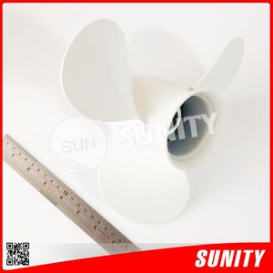 Hélice hors-bord à essence TAIWAN SUNITY neuve de haute qualité 9 7/8x13 OEM 664-45949-02-EL pour Yamaha 25HP-30HP en aluminium - Product Image 2