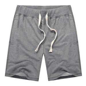 Shorts de sport pour hommes en coton molletonné, décontractés, doux et confortables, avec taille élastique, pour un usage quotidien décontracté - Product Image 2