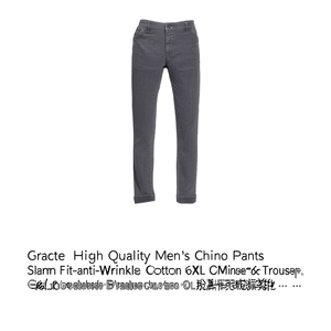 Pantalones Chinos de Alta Calidad para Hombre, Corte Slim Fit, Antiarrugas, de Algodón, Tallas 6XL y XL, Exportación Directa de Fábrica - Product Image 3