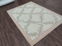 Tapis persan abstrait pastel noué à la main de haute qualité à bas prix |   Tapis Abusan fait main en laine/soie, 2x3 mètres, antidérapant, adapté aux animaux domestiques