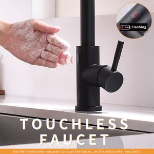 Rubinetto da Cucina Nero Intelligente Senza Contatto, Automatico e Smart - Product Image 2