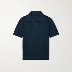 Camiseta Polo Personalizada con Logotipo para Hombre, Verano, Transpirable, Ligera, Cuello en V, Informal, Lisa, Ecológica, de Manga Corta, Tejida - Product Image 1