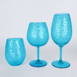 Pichet et gobelets en acrylique sans BPA, effet martelé - Product Image 6