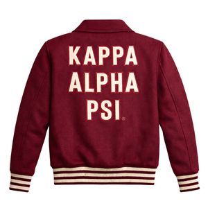 Veste universitaire en laine Kappa Alpha Psi Krimson, vêtements de fraternité grecque avec style universitaire classique et chaleur premium pour un usage quotidien - Product Image 5
