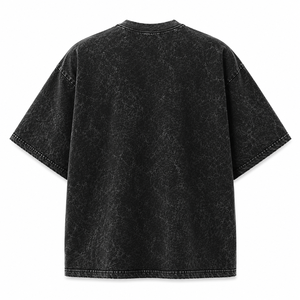 Camiseta Oversize de Algodón Pesado con Lavado Ácido y Efecto Vintage para Streetwear, al por Mayor, OEM - Product Image 2