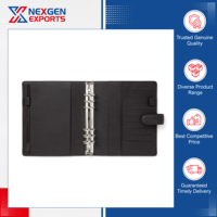 Nouvel arrivage : Carnet de planification à anneaux en cuir PU de qualité supérieure, avec enveloppes pour espèces, couverture rigide