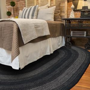 <b>Large</b> Oval Jute Rug Braided Handmade Rug Natural Eco Area Rug Vintage Floor <b>Mat</b> Farmhouse Home Decor - Product Image 1