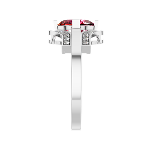 Igi เสน่ห์เหนือกาลเวลาแหวนเงินแท้ได้รับการรับรองจากธรรมชาติทรงรีตัดรัศมีทับทิมคลาสสิกของขวัญปาร์ตี้งานหมั้นงานแต่งงาน - Product Image 2