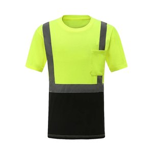 Impression de logo, jersey en polyester sérigraphié, poids lourd, respirant, haute visibilité, vêtements de travail unisexes, OEM personnalisé, meilleur design - Product Image 1