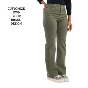 Bangladesh Clothing Brand Custom Women's Khaki Canvas Cargo Trouser Casual Utility Waistband <b>Overalls</b> Multiple Pockets Summer - Product Image 4