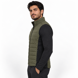 Chaleco Híbrido Ligero para Hombre, Proporciona una Capa Cómoda, Tejido Transpirable y Diseño Práctico para Uso Diario y Transicional - Product Image 5
