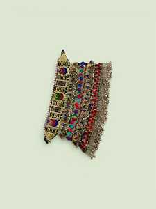 Conjunto de 4 Piezas de Joyería Tradicional Afgana Hecha a Mano por un Diseñador Profesional: Anillos, Gargantilla, Aretes, Bindi Tikka, Acero Inoxidable, Regalos - Product Image 3