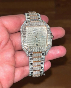 Reloj Unisex con Incrustaciones de Moissanita, con Fecha Automática, de Alta Calidad, con Diamantes Incoloros, al Mejor Precio al por Mayor - Product Image 3