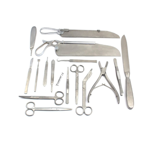 Ensemble de 16 instruments d'autopsie de qualité supérieure, kit post-mortem, instruments chirurgicaux en acier inoxydable pour traumatismes, certifiés CE et ISO - Product Image 1