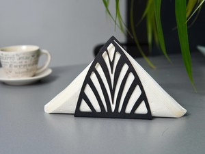 Vintage Style Metal Napkin <b>Holder</b> Classic Dining Table Organizer - Product Image 6