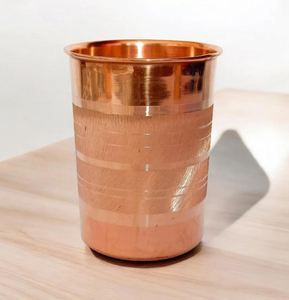 Gift Packaging Copper Glass Tumbler Manufacturer Ayurvedic Drinking Water Cup Bulk Export Metal <b>Drinkware</b> India - Product Image 4