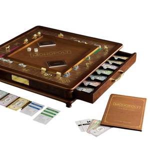 Plateau de jeu Monopoly en bois fait main, haute qualité, jeu de société classique, vente en gros, prix usine, en vrac - Product Image 1