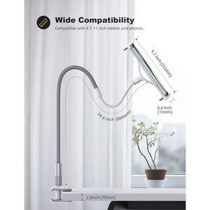 Flexible Gooseneck <b>Tablet</b> Holder <b>Stand</b> iPad Mini Pro Air Kindle Switch Compatible Convenient Clip-on <b>Tablet</b> Mount Laptop <b>Stands</b> - Product Image 5