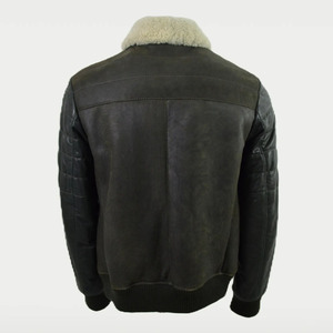 Veste d'hiver pour homme de qualité supérieure au meilleur prix, en cuir véritable, coupe-vent, imperméable, teinte unie, toutes tailles disponibles - Product Image 6