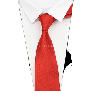 Corbatas clásicas de boda de 2,5 pulgadas para hombre, corbatas ajustadas formales para hombre, corbatas sólidas coloridas de seda 100% para caballero, gravata estrecha para novio - Product Image 2