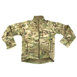 Chaqueta de Camuflaje para Hombre, Cuello Alto, Cierre de Cremallera, Transpirable, Informal, para Otoño, Corte Regular, Material de Poliéster - Product Image 1