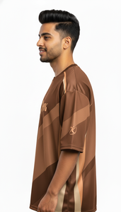 เสื้อยืดโอเวอร์ไซส์สไตล์คนเมืองสุดเทรนดี้ พิมพ์ลายแบบซับลิเมชั่น เสื้อผ้าลำลองผู้ชายทรงหลวมสไตล์สตรีทแวร์ - Product Image 3