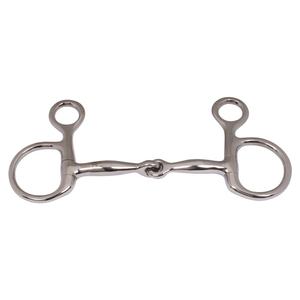 Baucher Bit Bouche de cuprium à double articulation avec joues de lien Tolt avec tiges courbées Mèches de cheval Produits de vente chauds 2025 - Product Image 3