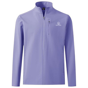 LUCIVA <b>Men's</b> Slim Fit Softshell <b>Jacket</b> Coated <b>Canvas</b> Stand Collar-Precision-Tailored Technical Performance Breathable - Product Image 1
