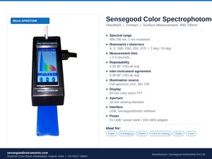 Spectrophotomètre couleur portable 400-700nm, spectromètre de réflectance spectrale du spectre visible, résolution 1nm, portable pour peinture et revêtement - Product Image 4