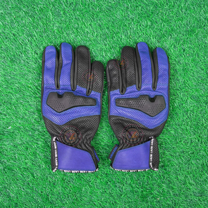 Guantes de verano de cuero genuino de primera calidad, perforados, para motocross, motocicleta, motociclistas, carreras callejeras. - Product Image 1