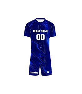 เสื้อฟุตบอลคุณภาพพรีเมียม ชุดฟุตบอล โพลีเอสเตอร์ 100% แขนสั้น ชุดกีฬา ระบายเหงื่อ ป้องกันแบคทีเรีย - Product Image 4