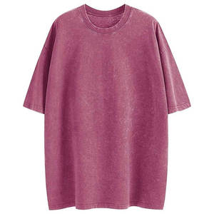 T-shirt ample pour femme en coton 100% 240 GSM, délavé à l'acide, col rond, coupe décontractée, personnalisable - Product Image 5