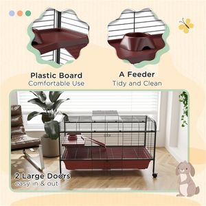Grande Gabbia in Metallo per Animali Domestici, Recinto per Cani e Conigli, Uso Interno ed Esterno, Taglia XL con Motivo Animale - Product Image 5